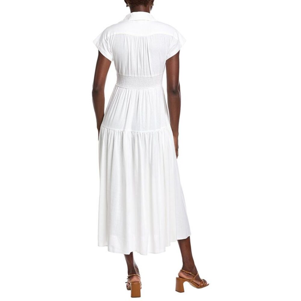 Taylor Womens Dot Dress, White - Picture 2 of 3